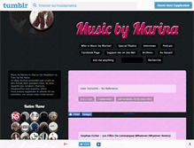 Tablet Screenshot of musicbymarina.tumblr.com