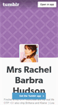 Mobile Screenshot of mrs-rachel-barbra-hudson.tumblr.com