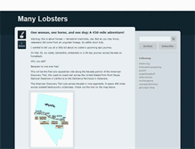 Tablet Screenshot of manylobsters.tumblr.com