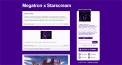Desktop Screenshot of megatronxstarscream.tumblr.com