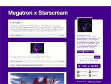 Tablet Screenshot of megatronxstarscream.tumblr.com