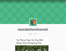 Tablet Screenshot of marakeleminerals.tumblr.com