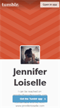 Mobile Screenshot of jenniferloiselle.tumblr.com