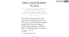 Desktop Screenshot of hellemonder.tumblr.com