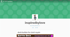 Desktop Screenshot of inspiredbylove.tumblr.com