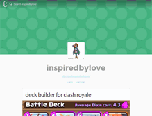 Tablet Screenshot of inspiredbylove.tumblr.com