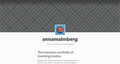 Desktop Screenshot of annamalmberg.tumblr.com