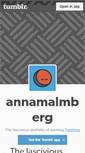 Mobile Screenshot of annamalmberg.tumblr.com