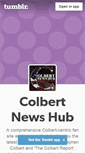 Mobile Screenshot of colbertnewshub.tumblr.com