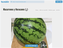 Tablet Screenshot of macarronesyhuracanes.tumblr.com