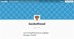 Desktop Screenshot of baskethead.tumblr.com