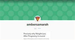 Desktop Screenshot of ambersamarah.tumblr.com