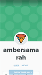Mobile Screenshot of ambersamarah.tumblr.com