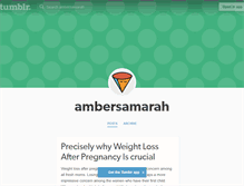 Tablet Screenshot of ambersamarah.tumblr.com
