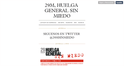 Desktop Screenshot of 29msinmiedo.tumblr.com
