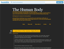 Tablet Screenshot of ourhumanbody.tumblr.com