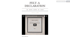 Desktop Screenshot of feltadeclaration.tumblr.com