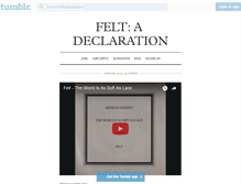 Tablet Screenshot of feltadeclaration.tumblr.com