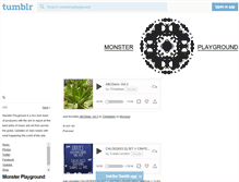 Tablet Screenshot of monsterplayground.tumblr.com