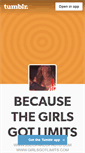 Mobile Screenshot of becausethegirlsgotlimits.tumblr.com