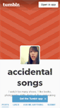 Mobile Screenshot of accidentalsongs.tumblr.com