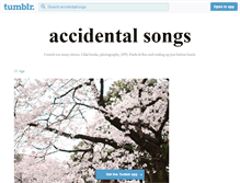 Tablet Screenshot of accidentalsongs.tumblr.com