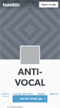 Mobile Screenshot of anti-vocal.tumblr.com