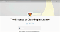 Desktop Screenshot of cleaninginsurance.tumblr.com