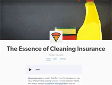 Tablet Screenshot of cleaninginsurance.tumblr.com