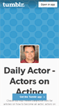 Mobile Screenshot of dailyactors.tumblr.com