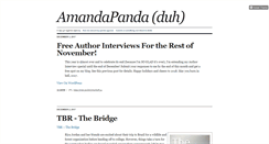 Desktop Screenshot of amandapandaduh.tumblr.com