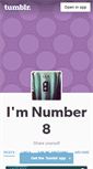 Mobile Screenshot of imnumber8.tumblr.com