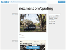 Tablet Screenshot of nezmar.tumblr.com