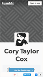 Mobile Screenshot of corytaylorcox.tumblr.com