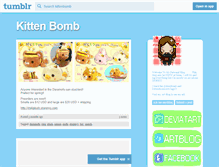 Tablet Screenshot of kittenbomb.tumblr.com