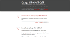 Desktop Screenshot of cargobikerollcall.tumblr.com