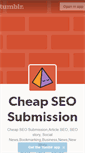 Mobile Screenshot of cheapseosubmission.tumblr.com