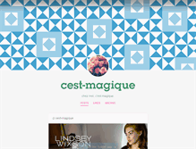 Tablet Screenshot of cest-magique.tumblr.com