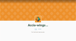 Desktop Screenshot of accio-wings.tumblr.com
