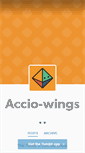 Mobile Screenshot of accio-wings.tumblr.com