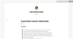 Desktop Screenshot of himynameisponnie.tumblr.com