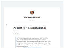 Tablet Screenshot of himynameisponnie.tumblr.com