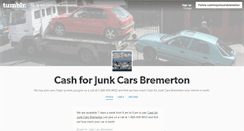 Desktop Screenshot of cashforjunkcarsbremerton.tumblr.com