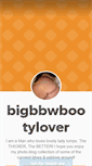 Mobile Screenshot of bigbbwbootylover.tumblr.com