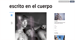 Desktop Screenshot of escritoenelcuerpo.tumblr.com