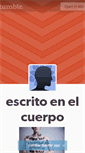 Mobile Screenshot of escritoenelcuerpo.tumblr.com