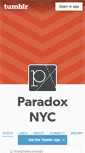 Mobile Screenshot of paradoxdesignsnyc.tumblr.com