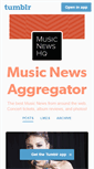 Mobile Screenshot of musicnewshq.tumblr.com