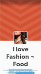 Mobile Screenshot of i-love-fashion-food.tumblr.com