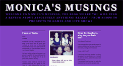 Desktop Screenshot of monicasmusings.tumblr.com